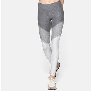 Outdoor Voices Grey Colorblokced Leggings Size L